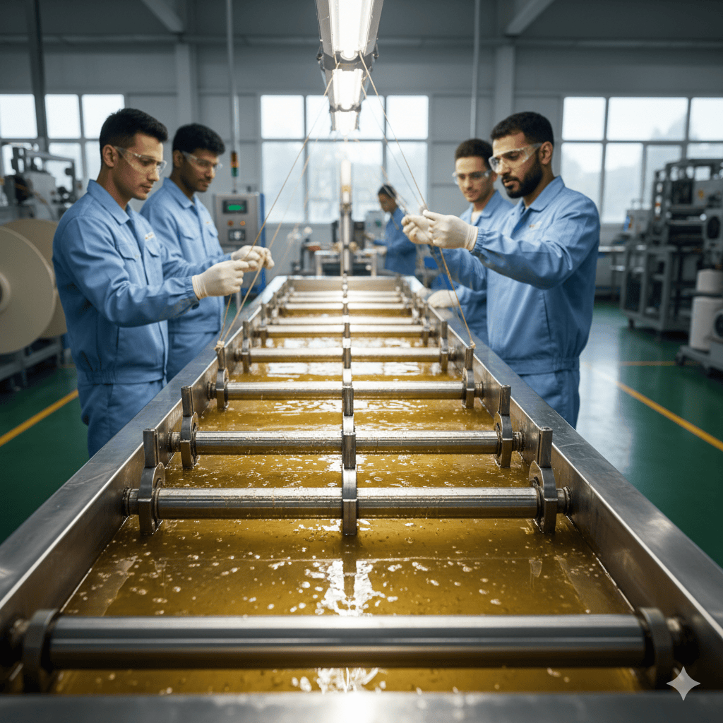 Processo di cerattura del filo